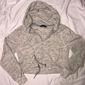 Abercrombie & Fitch cropped zip hoodie